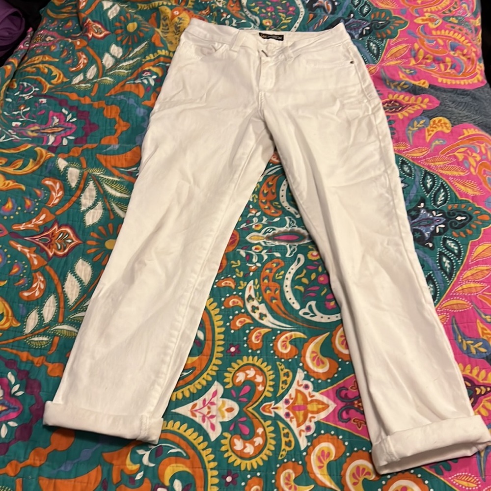 🔥LEE REGULAR FIT STRAIT LEG MUD RISE WHITE JEANS